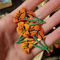 orange flower patch